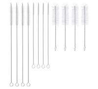 CRAFTYMELODY 30Pcs Straw Cleaner Brush Kit 3 Styles Nylon Cleaning Brush with 304 Stainless Steel Finding Reusable Long Tube Cleaners for Tumbler Sippy Cup Bottle and Tube Glass Straws Tubes