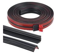 CRAFTYMELODY 4M TPE Self-Adhesive Anti-Collision Strips Wall Corner Protector Inside Outside Wall Edge Guard Self Adhesive Moulding Trim for Home Edge Use Furniture Against Corners Black
