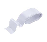 CRAFTYMELODY 5 Yards Single Face Satin Ribbon 2 Inch Wide White Polyester Ribbon Blanket Binding Satin Fabric Ribbon Glossy Polyester Trim for Sewing Flower Bouquet Crafts Wedding Decoration