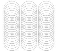CRAFTYMELODY 50Pcs Wire Bracelets Silver Steel Snake Bangle Bracelets Chains Rings Loops for Jewelry Making Accessory Earring DIY Craft Hanging Luggage Tags Organizing Keys