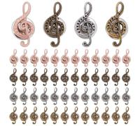 CRAFTYMELODY 60Pcs Music Note Lapel Pins 4 Colors Metal Music Note Brooch Pin Student Activity Award Pins Garment Accessories for Backpacks Awards Social Battery Brooch Musics Choir Gift