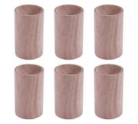 CRAFTYMELODY 6Pcs Wood Essential Oil Diffusers Column Wood Aromatherapy Diffuser Tan Small Wooden Fragrance Diffusers Natural Wood Diffuser Air Freshener for Home Office Car Wardrobe Yoga Hall Decor