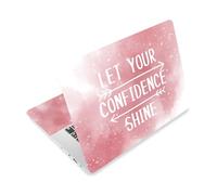 CRAFTYMELODY Laptop Skin Sticker Decal PVC Vinyl Sticker Notebook PC Protector Waterproof Scratch Resistant PC Skin for 12.1 13 13.3 13.6 14 15 15.3 16 Inch Let Your Confidence Shine Inspiration Quote