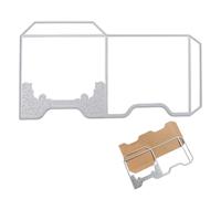 CRAFTYMELODY Mini Envelope Carbon Steel Cutting Dies Stencils Vintage Charm Lace Frame Die-Cut for DIY Scrapbooking Photo Album Decorative Embossing Paper Card Making Decoration Accessories