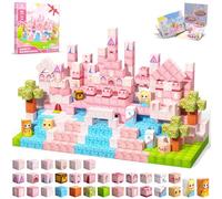 CraftyNest Magnetic Blocks for Girls, 100PCS Magnetic Tiles Building Blocks, Magnet Cubes STEM Sensory Game Toys Christmas Birthday Gifts for Kids Girls Age 3+ (Princess Castle)