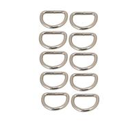 CraftyThings Ximkee D-Rings for Bag or Purse Handles - Pack of 10-25mm Nickel (12mm)