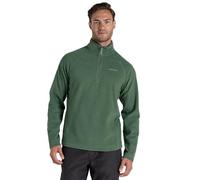 Crag hoppers Men's Corey VI Half Zip Fleece Lightweight Insulating Top, Mangrove Green, 4XL