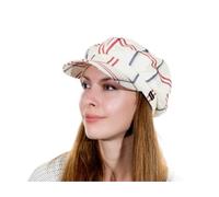 Bakerboy Hat Newsboy Cap Cream Red Check - Red Check
