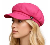 Craggi Baker Boy Hat Newsboy Cap Cerise Pink Denim Ladies Hat