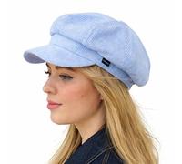 Craggi Baker Boy Hat Newsboy Cap Cord Blue Ladies Hat