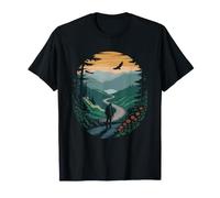 Craggy Gardens Blue Ridge Parkway Hiker North Carolina T-Shirt