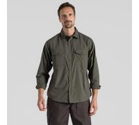 Craghopper Men's Kiwi Long Sleeved Shirt with Zip Up Pocket, Sun and Insect Pro
