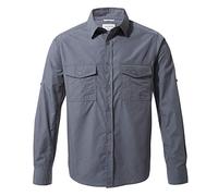 Craghopper Men's Kiwi Long Sleeved Shirt with Zip Up Pocket, Sun and Insect Protection Fabric, for Outdoors, Walking, Hiking and Camping