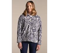 Craghoppers Women's Half-Zip Fleece Annjela – Printed Microfleece, Insulating – Cream Size 16