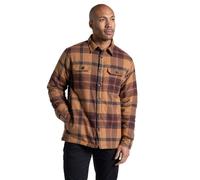 Craghoppers Burnbank Fleece Overshirt: Earthenware Check: XL Size: XL,