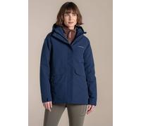 Craghoppers Women's Caldbeck Thermic Hooded Waterproof Breathable Padded Jacket in Navy | Size: 18 Craghoppers Navy 18
