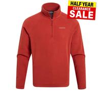 Craghoppers Corey VI Mens Half Zip Fleece Casual Comfort Microfleece Jacket Red