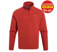 Craghoppers Corey VI Mens Half Zip Fleece Casual Comfort Microfleece Jacket Red