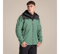 Craghoppers Vanth Waterproof Jacket: Mangrove Green/Black Pepper: XS C
