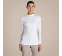 Craghoppers Women's NosiLife Insect-Repellent Long Sleeved Golf Mock Neck Top in White | Size: 12 Craghoppers White 12