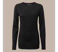 Craghoppers CWU129 Merino Crew Neck Colour: 800 Black, Size: 16