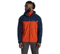 Craghoppers Diggory Stretch Waterproof Jacket: Blue Navy/Carnelian Ora