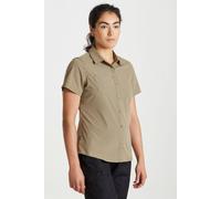 Craghoppers Women's Short-Sleeved Shirt Expert Kiwi Anti-Insect UPF 40+ Beige 18