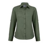 Craghoppers Womens Expert Kiwi Long Sleeved Shirt, Pebble, Size 8