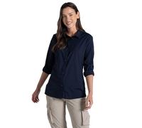 Craghoppers Women's NosiLife Freeda' Long Sleeved Shirt in Dark Navy | Size: 10 Craghoppers Dark Navy 10