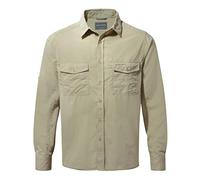 Craghoppers Kiwi Long Sleeved Shirt - Size: S, Colour: Oatmeal