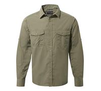 Craghoppers Kiwi Long Sleeved Shirt - Size: S, Colour: Pebble