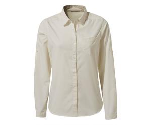 Craghoppers Kiwi Quick Drying Anti-Insect Long Sleeved Shirt In Light Beige Light Beige 22
