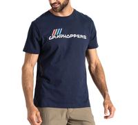 Craghoppers Lucent Mens Top Blue Short Sleeve Outdoor Walking Breathable T-Shirt