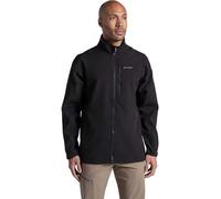 Craghoppers Men's Altis Full-Zip Windproof Water-Repellent Softshell in Black | Size: XL Craghoppers Black XL