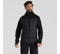 Craghoppers Men's Cawood Stretch Insulating Microfleece Hybrid Jacket in Black | Size: XL Craghoppers Black XL