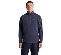 Craghoppers Mens Corey VI Half Zip Fleece Lightweight Insulating Mid Layer Top Dark Navy Blue