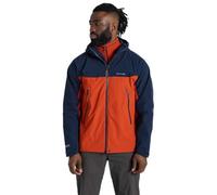 Craghoppers Mens Diggory Stretch Waterproof Jacket (S) (Blue Navy/Carnelian Orange)