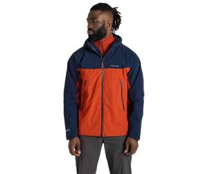 Craghoppers Mens Diggory Stretch Waterproof Jacket (XXL) (Blue Navy/Carnelian Orange)