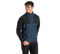 Craghoppers Mens Esk Half Zip Fleece Pullover Sweater, Blue Stone, XXL UK