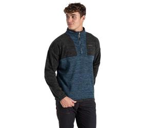 Craghoppers Mens Esk Half Zip Fleece Pullover Sweater, Blue Stone, XXL UK