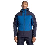 Craghoppers Men's Expert Active Hooded Softshell Rain Coat, Poseidon Blue/Dark Navy, XXL