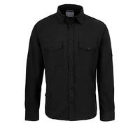 Craghoppers Mens Expert Kiwi Long Sleeved Shirt, Black, Size M