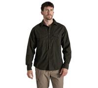Craghoppers Mens Expert Kiwi Long Sleeved Shirt, Dark Cedar Green, Size M