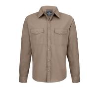 Craghoppers Mens Expert Kiwi Long Sleeved Shirt, Pebble, Size M