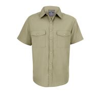 Craghoppers Mens Expert Kiwi Short-Sleeved Shirt (Pebble Brown) - Brown/Green - Size Medium