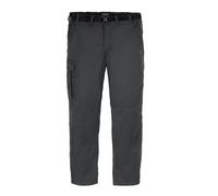 Craghoppers Mens Expert Kiwi Tailored Cargo Trousers - Carbon Grey - 30R - Carbon Grey - 65% Recycled Polyester/35% Cotton