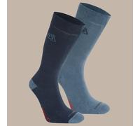 Craghoppers Mens Insect Repellent Twin Pack Socks - Size 9-12 Blue Mix