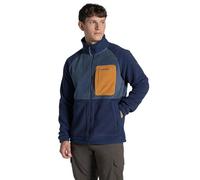 Craghoppers Mens Jacket Dades Borg Fleece, Blue Navy/Blue Stone, XXL EU