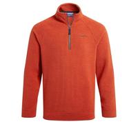 Craghoppers Mens Karlton Half Zip Fleece Top (S) (Carnelian/Orange)