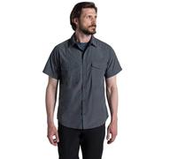 Craghoppers Mens Kiwi II Short Sleeve Hiking Shirt, Dark Grey, XL EU